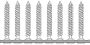 Afbeeldingen van QZ Bandschroeven Spaanplaatschroeven platkop Pozidriv (staal gehard geelverzinkt) QZ 813, 4.0 x 40 mm