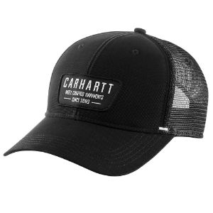 Afbeeldingen van Carhartt Canvas mesh-back crafted patch cap 105452 Zwart