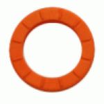 Afbeeldingen van Sleutelkenring 25 mm pvc oranje