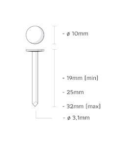 Afbeeldingen van Union Nagel IZ25ANGK 25mm