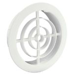 Afbeeldingen van BEKRO PLASTIKS Ventilatierozet, 120 mm, rond, wit, pvc