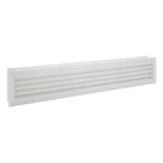 Afbeeldingen van WEHA Deurventilatierooster, 452 x 92 mm, crème, pvc