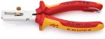 Afbeeldingen van KNIPEX Afstriptang, met openingsveer, universeel VDE 160mm 11 06 160 T BK