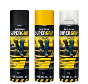 Afbeeldingen van RUST-OLEUM® Anti-slip spuitbus Supergrip Anti-slip Spray zwart 500ml