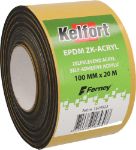 Afbeeldingen van Kelfort EPDM Folie zwart zelfklevend-acryl 100mm x 20 meter