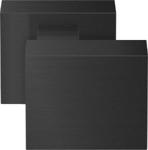 Afbeeldingen van Oxloc Voordeurknop recht rvs mat zwart 53 x 53 mm