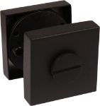 Afbeeldingen van Oxloc wc rozet vierkant rvs zwart, kunststof onderrozet