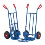 Afbeeldingen van Fetra Steekwagen opklapbaar 250Kg Schep 150/500x400x330, luchtbanden 260x85mm