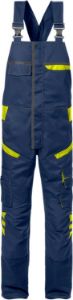 Afbeeldingen van Fristads amerikaanse overall 129486 marineblauw/fluor geel