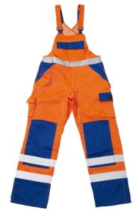 Afbeeldingen van Mascot amerikaanse overall barras fluor oranje/korenblauw