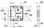 Afbeeldingen van JuNie® Meubelslot opleg 0760 20mm