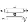 Afbeeldingen van AXA Briefplaat 325x61mm, NEN 1770 f1