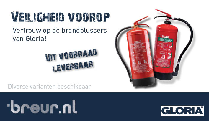 Brandblusser van Gloria - Veiligheid voorop en uit voorraad leverbaar